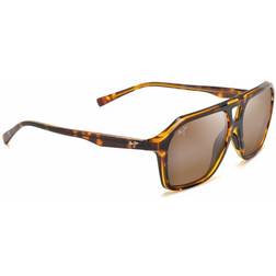 Maui Jim Aviator Solbriller Wedges H880 - Brun