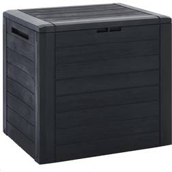 vidaXL Opbevaringskasse Til Haven 58,5 x 46 x 55 cm Polypropylen Antracit