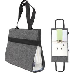 DuneDesign A4 Felt Lever Arch Folder Bag 31x34x9cm Grey