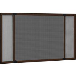 vidaXL Udvideligt Insektnet Til Vinduer 100-193 x 75 cm Brun