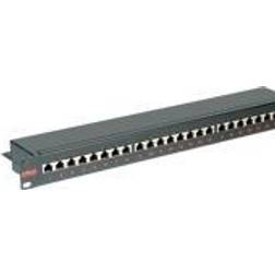 Roline 19"-Patchpanel, 24 Ports, Server Zubehör, Schwarz