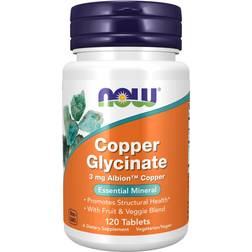 NOW Copper Glycinate 3 mg 120 pcs