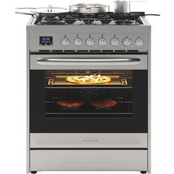 KoolMore 30” Gas Range with 5 Burner Cooktop, Rapid Silver