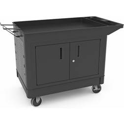 Luxor Industrial Work Cart with Locking Cabinet