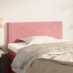 vidaXL 80 x 5 x 78/88 cm Fløjl Pink Sengegavl