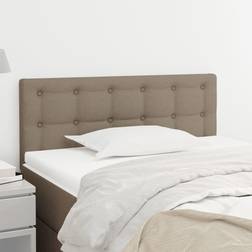 vidaXL 80 x 5 x 78/88 cm Stof Gråbrun Sengegavl