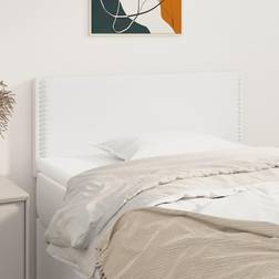 vidaXL Blanc 90x5x78/88 cm Similicuir White Tête de lit