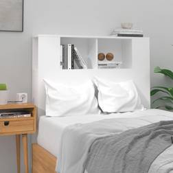 vidaXL Armoire De Blanc Brillant 100x18.5x104.5 cm - High Gloss White Tête de lit