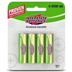 Interstate AA Batteries 4 Pack RC & Electronics for Ages 1 to 10 Fat Brain Toys