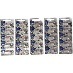 Maxell 50 Pack LR44 AG13 357 button cell battery "NEW HOLOGRAM PACKAGE