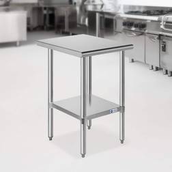 GRIDMANN 18 30 Inch Stainless Steel Table w/ Undershelf NSF Commercial Kitchen Work & Prep