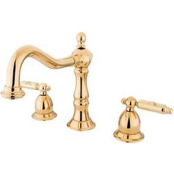 Kingston Brass KS1972GL 8 in Widespread Bathroom Faucet Polished Bra
