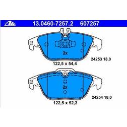 ATE Bremsbelagsatz MERCEDES-BENZ 13.0460-7257.2 0054204920,0054205120,0074206120 A0054204920,A0054205120,A0074206120