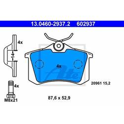 ATE Bremsbelagsatz VW,AUDI,SKODA 13.0460-2937.2 425056,191698451C,191698451D 1H0698451B,1H0698451C,1H0698451E,1H0698451F,1H0698451H