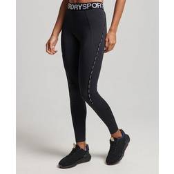 Superdry Train Elastic Negro Blanco Mujer - Black/White