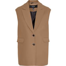 Vero Moda Elegant vest camel-Neutral Tigers eye