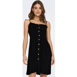 Only Onlannika S/L Smock Dress - Zwart