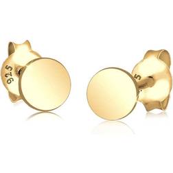 Elli Circle Basic Geo Earrings - Silver/Gold Plated