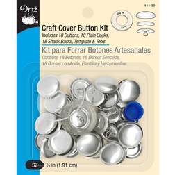 Dritz Craft Cover Button Kits W/Tools-Size 30 18/Pkg