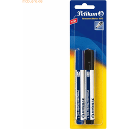 Pelikan 10 x Permanent Marker 407F blau/schwarz 1,5mm Blister