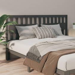 vidaXL grey, 125.5 Pine Bed Headboard