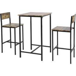 SoBuy Set Mesa Y Taburetes OGT27-N 60 cm Juego de Comedor