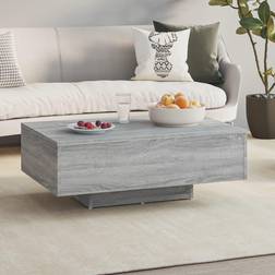 vidaXL Da Salotto Grigio Sonoma 85x55x31 cm Legno Multistrato Tavolino