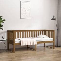 vidaXL Cama De Madera Maciza Pino Marrón Miel 80x200 cm Sofá 80cm