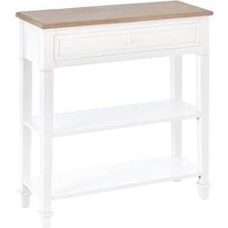 Homcom Hallway White Console Table 27.5x75.6cm