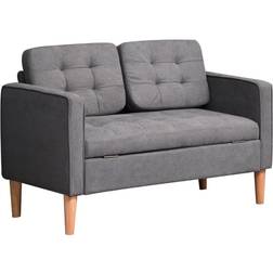 Homcom Hidden Storage Sofa 117cm 2 Seater