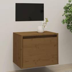 vidaXL 45x30x35 massivt fyrretræ honningbrun Vægskab