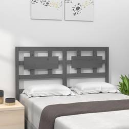 vidaXL grey, 185.5 Pine Bed Headboard