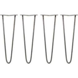 MonsterShop Skiski Legs 40.6 cm Acciaio Naturale 2 Rebbi 10 mm Piano