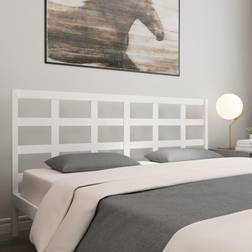 vidaXL white, 185.5 Pine Bed Sänggavel