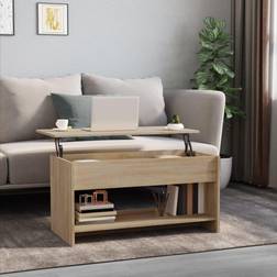 vidaXL Coffee Table Sonoma Oak 40.2" x 19.7" x 20.7" Engineered Wood Mesa de Centro