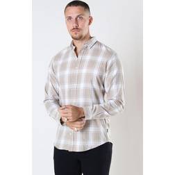 Jack & Jones Herren Jjegingham twillskjorte L/S Noos Hemd, Crockery/Checks:/Mid Scale/ Slim Fit