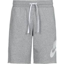 Nike Men's Club Alumni French Terry Shorts - Dark Grey Heather/White