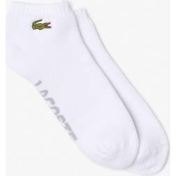 Lacoste Chaussettes Sport Coton Taille Blanc/gris Chine