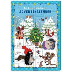 Trötsch Der kleine Maulwurf Adventskalender mit 24 Magneten: Weihnachtskalender Bildkalender Türchenkalender