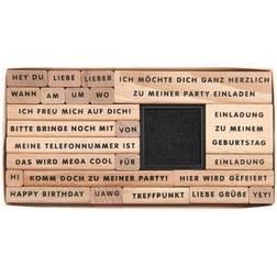 Rico Design Stempelset Einladung zum Geburtstag FSC100%