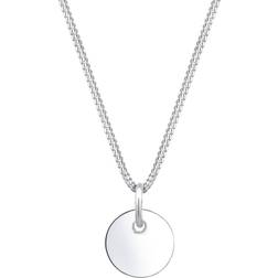 Elli Basic 925 Silver Curb Chain Necklace - Silver