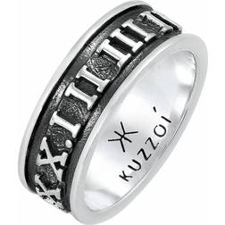 Kuzzoi Kuzzoi Ring - Sort/Sølv