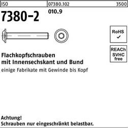 Sonstige Flako-Schr. Mit Bund Iso 7380 -2 010.9 M 6 x 12