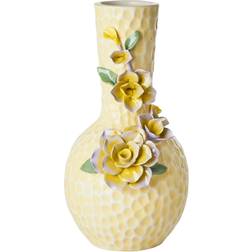 Rice Flower Sculpture 25cm Cream Vase