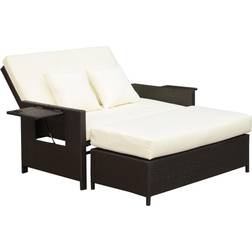 OutSunny Polyrattan Lounge-Sofa Gartensofa