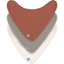 Lässig Halstuch Mull (3 Stk) Bandana, Rust Olive Milky (A)