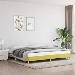 vidaXL uden Madras 200x200 cm Stof Grøn Sengeramme