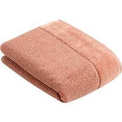 Vossen Pure Vegan Duschtuch Badezimmerhandtuch Braun, Rot
