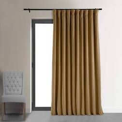 Exclusive Fabrics & Furnishings Half Price Drapes Signature Blackout Velvet Curtains 120 Inches