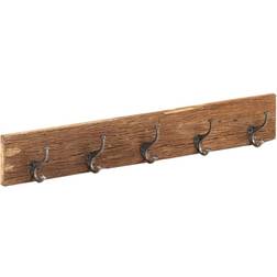 vidaXL Hall Hanger with 5 Hooks 100 x 2.5 x 15 cm Coat Hook